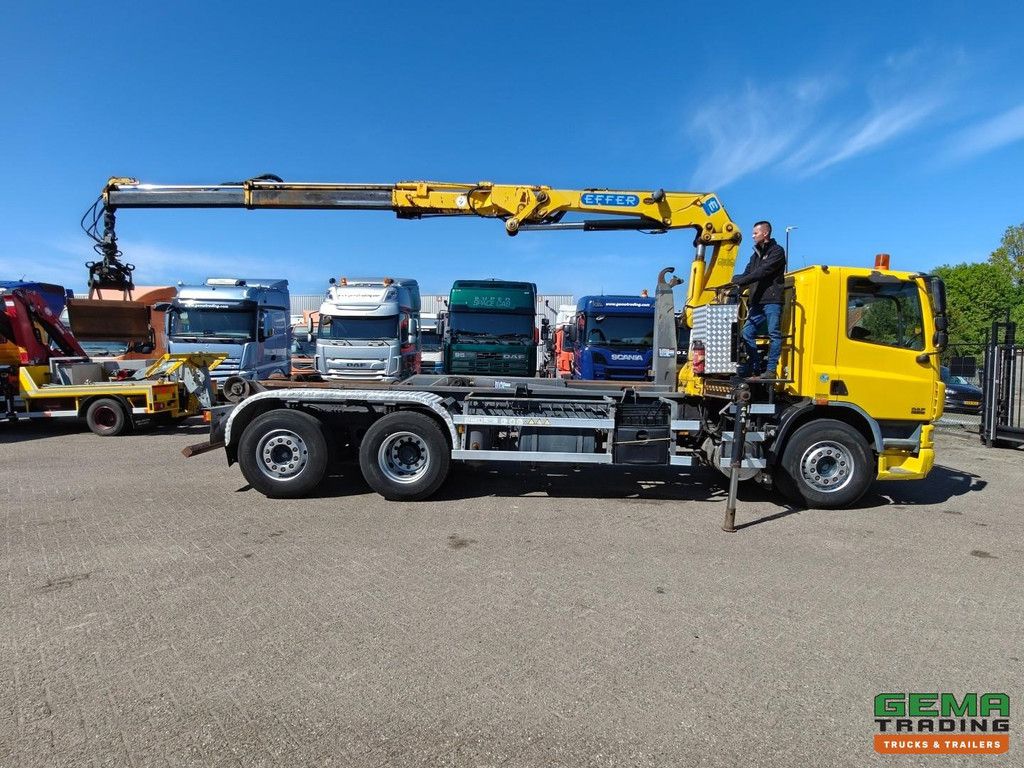 DAF CF 75.310 FAN 6x2/4 Day Cab Euro3 - 21T VDL Hooklift System + Effer 120-2S + Rotator + Grapple - Manual Transmission