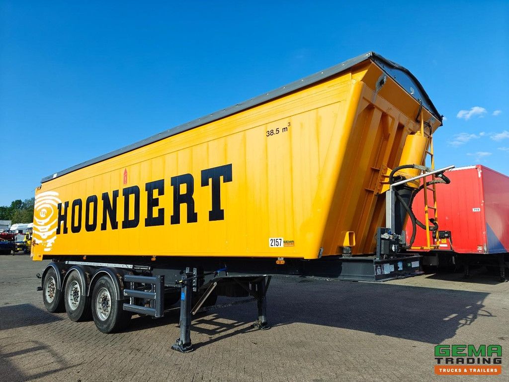 Stas SA339K Aluminium-Kipper 38,5 m³ – Elektrische Plane (ferngesteuert) – Aluminium-Fahrgestell – 6140 kg – Mercedes-Scheibenbremsachsen – Liftachse – TÜV bis 11
