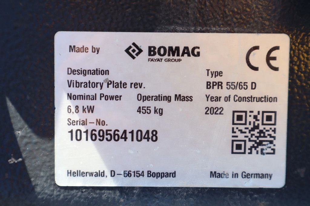 Bomag BPR55/65D | PLATE COMPACTOR | GOOD WORKING