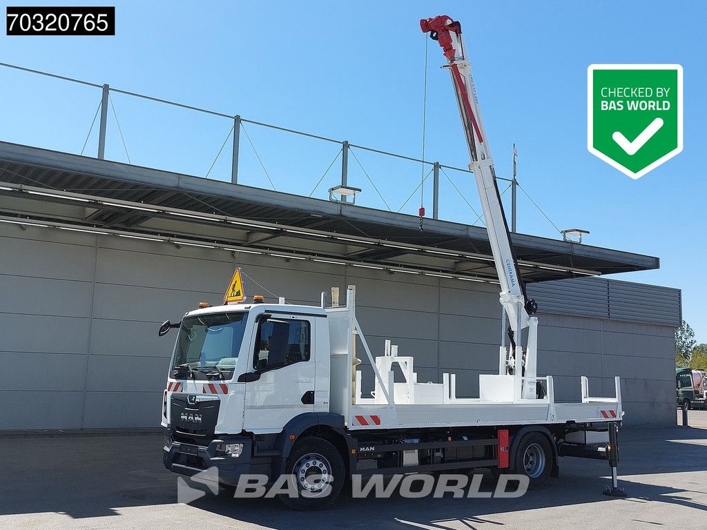 MAN TGM 18.320 4X2 NEW! Centrama L2A4 Crane Hydraulic drilling installation Extra attachments