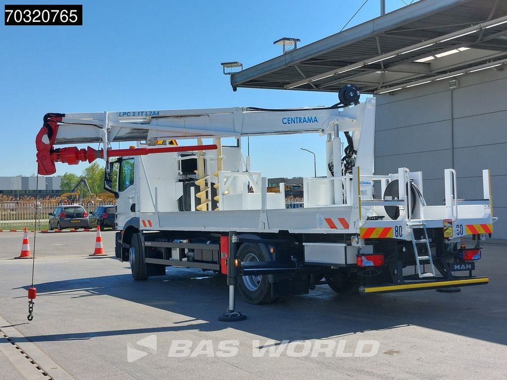 MAN TGM 18.320 4X2 NEW! Centrama L2A4 Crane Hydraulic drilling installation Extra attachments