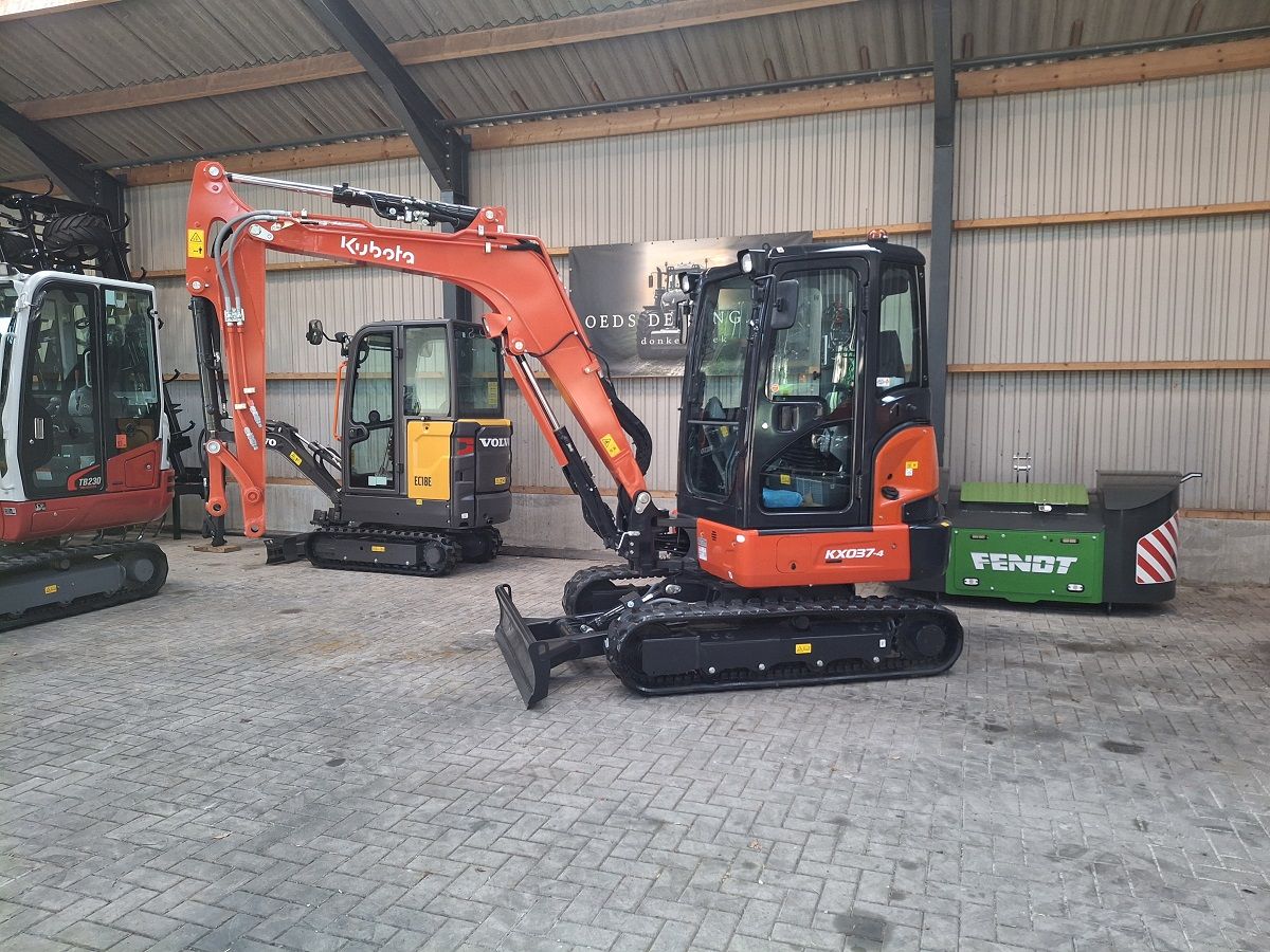 Kubota KX037-4 HI, minigraver, minikraan, BJ2026, Airco, Nieuw!
