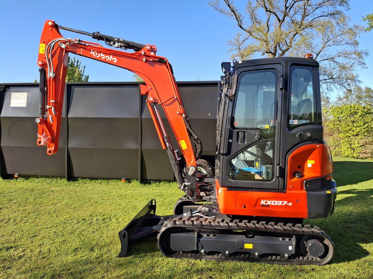 Kubota KX037-4 HI, minigraver, minikraan, BJ2026, Airco, Nieuw!