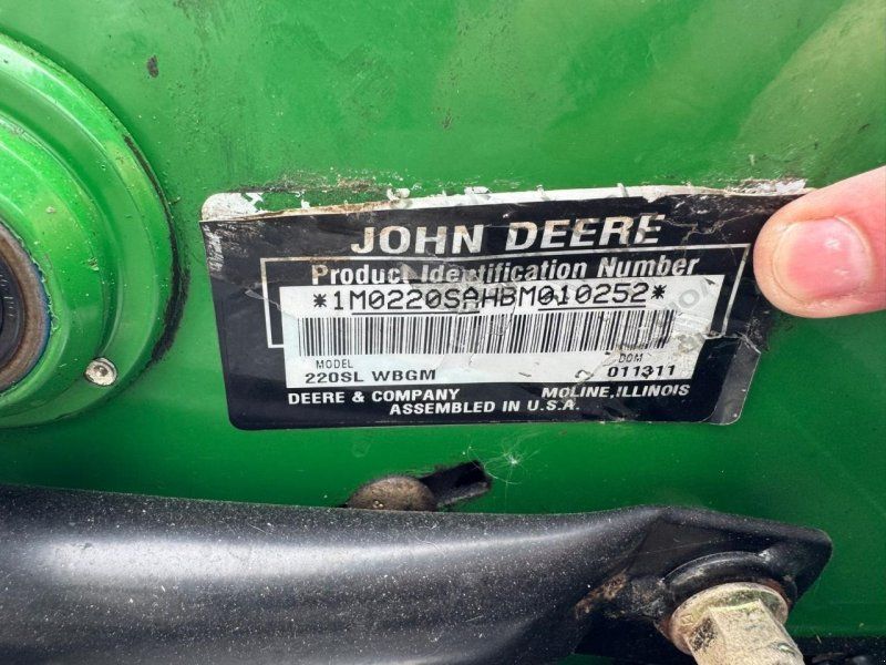 John Deere 220 SL SINGLELKLIPPE