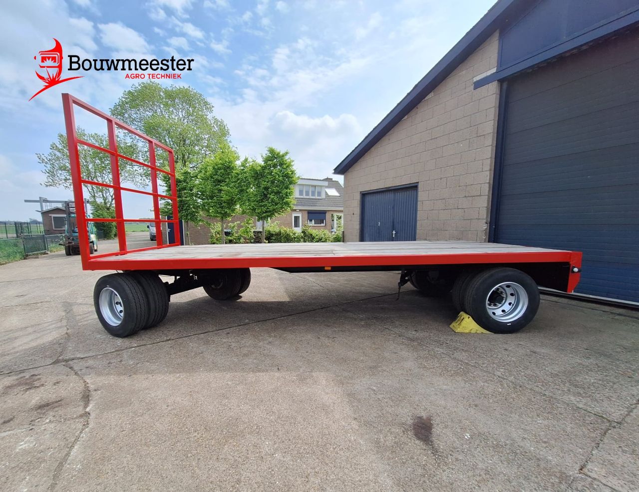 Bladgeveerde 16-tons landbouwwagen te koop!