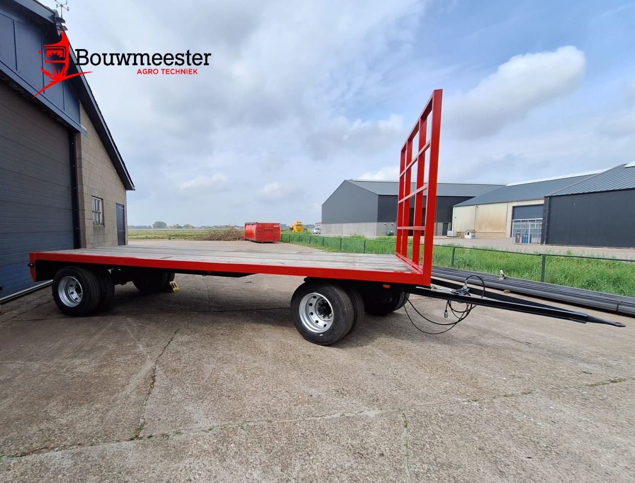 Bladgeveerde 16-tons landbouwwagen te koop!