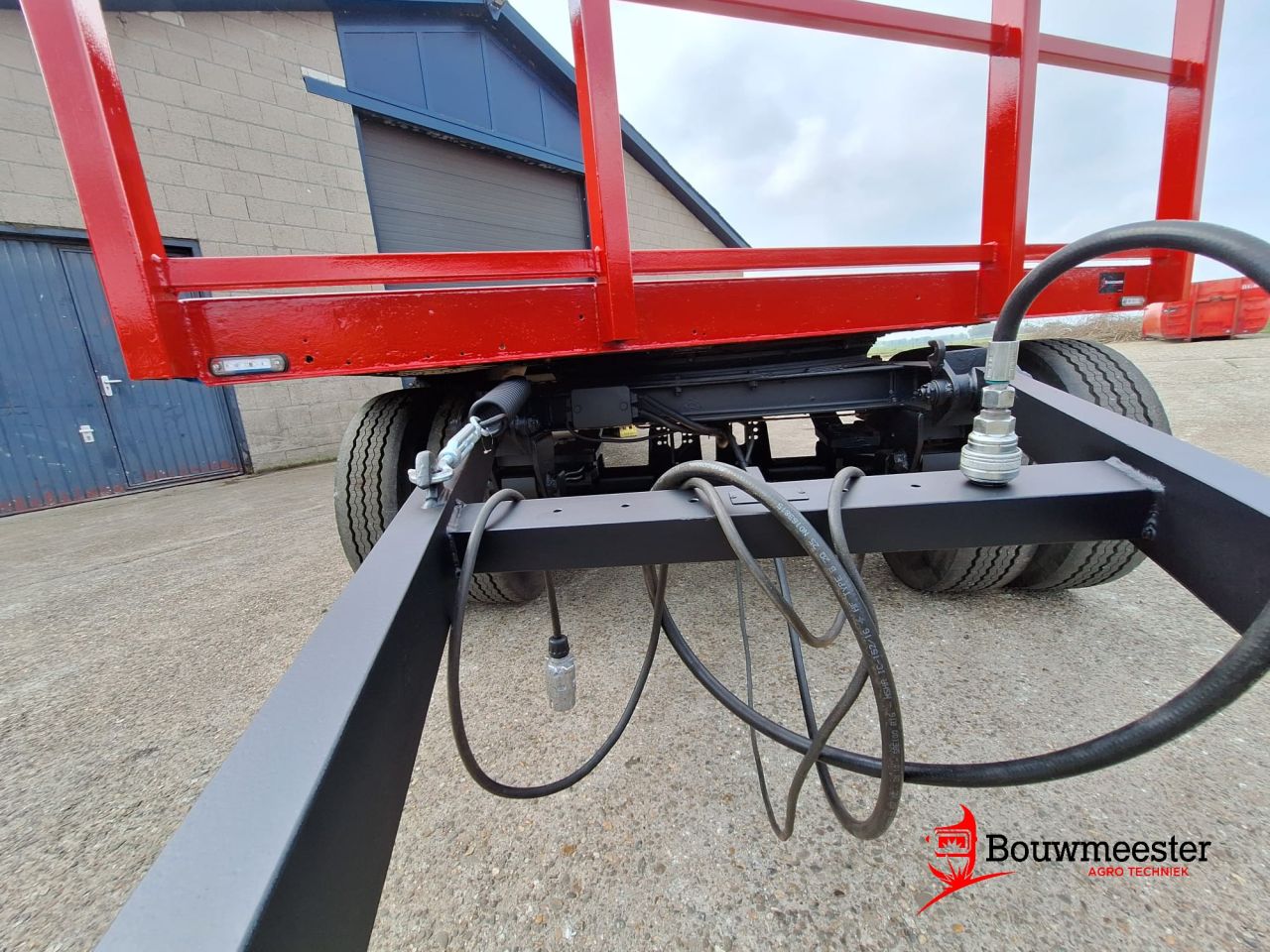 Bladgeveerde 16-tons landbouwwagen te koop!