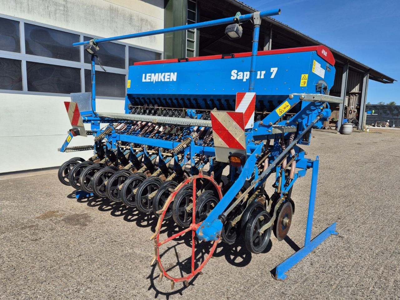Lemken Saphir 7 schijven zaaimachine opbouw zaaimachine