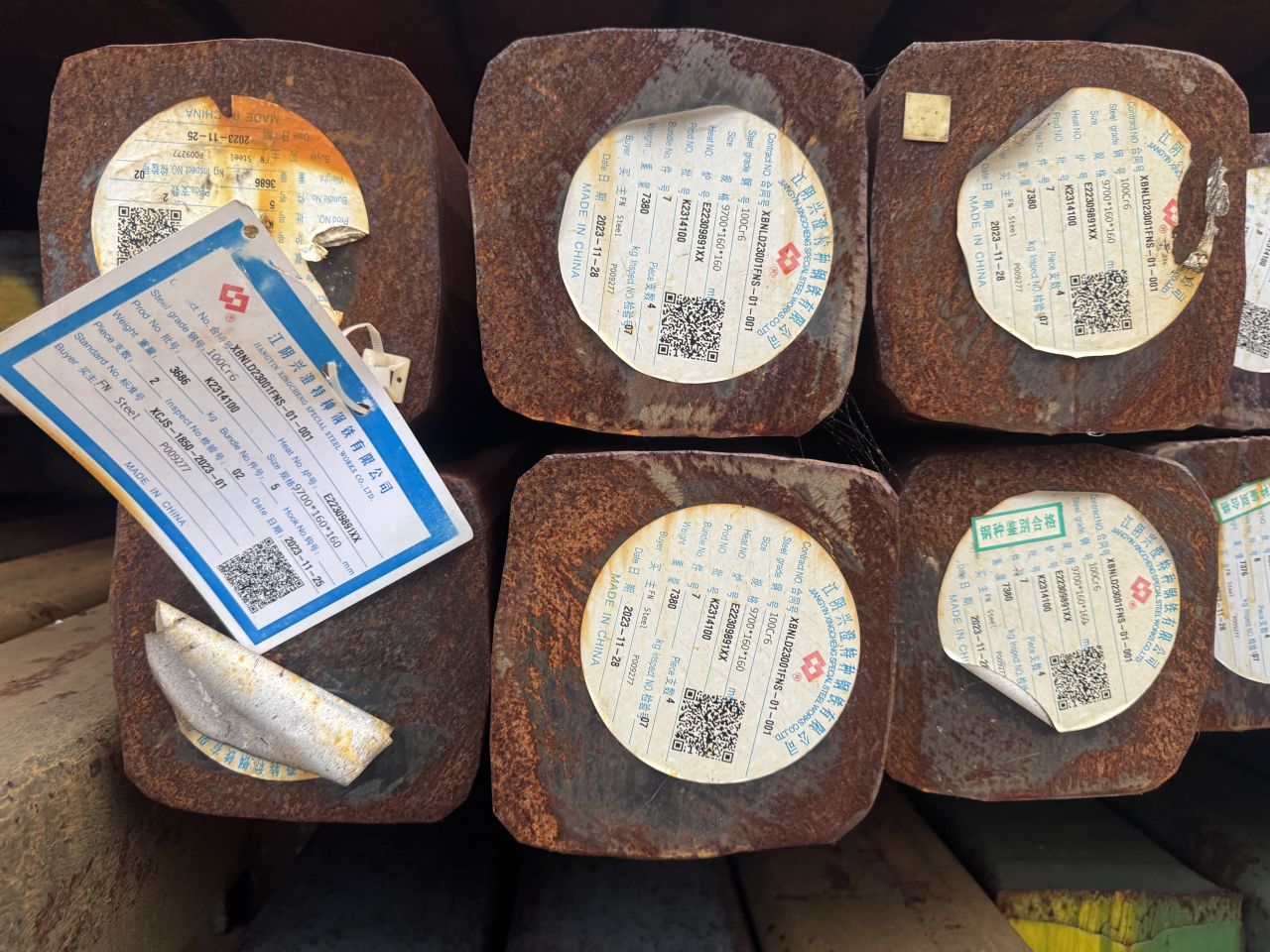 Staal billets ballast materiaal massief staal ijzer