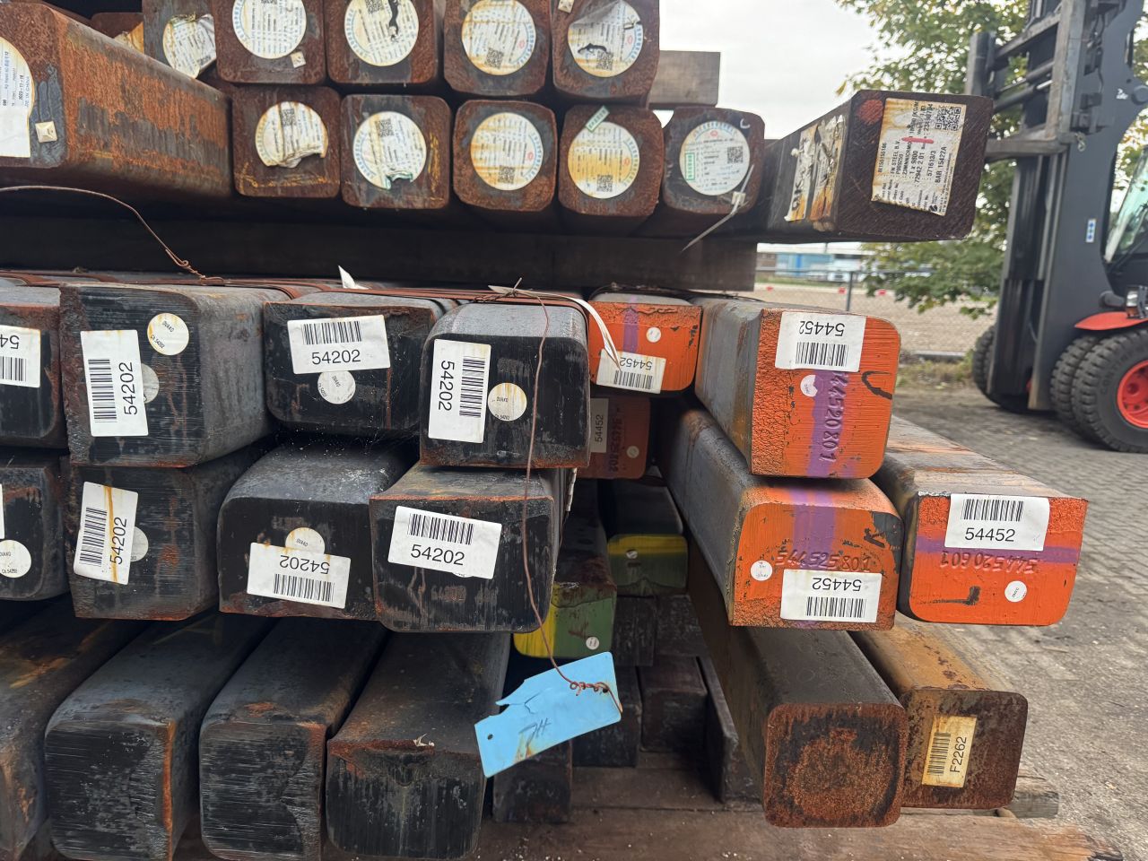 Staal billets ballast materiaal massief staal ijzer