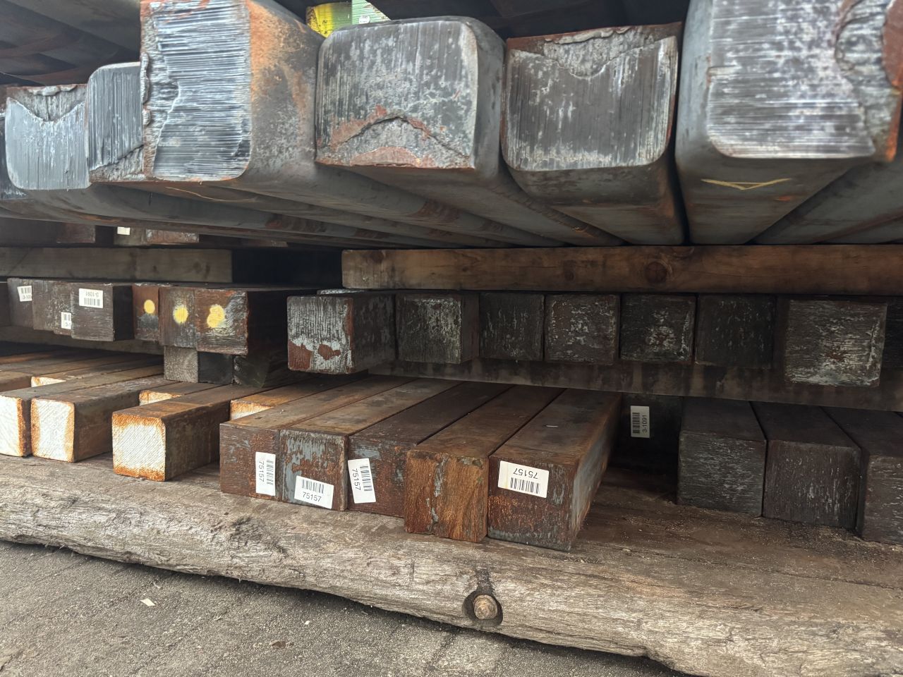 Staal billets ballast materiaal massief staal ijzer
