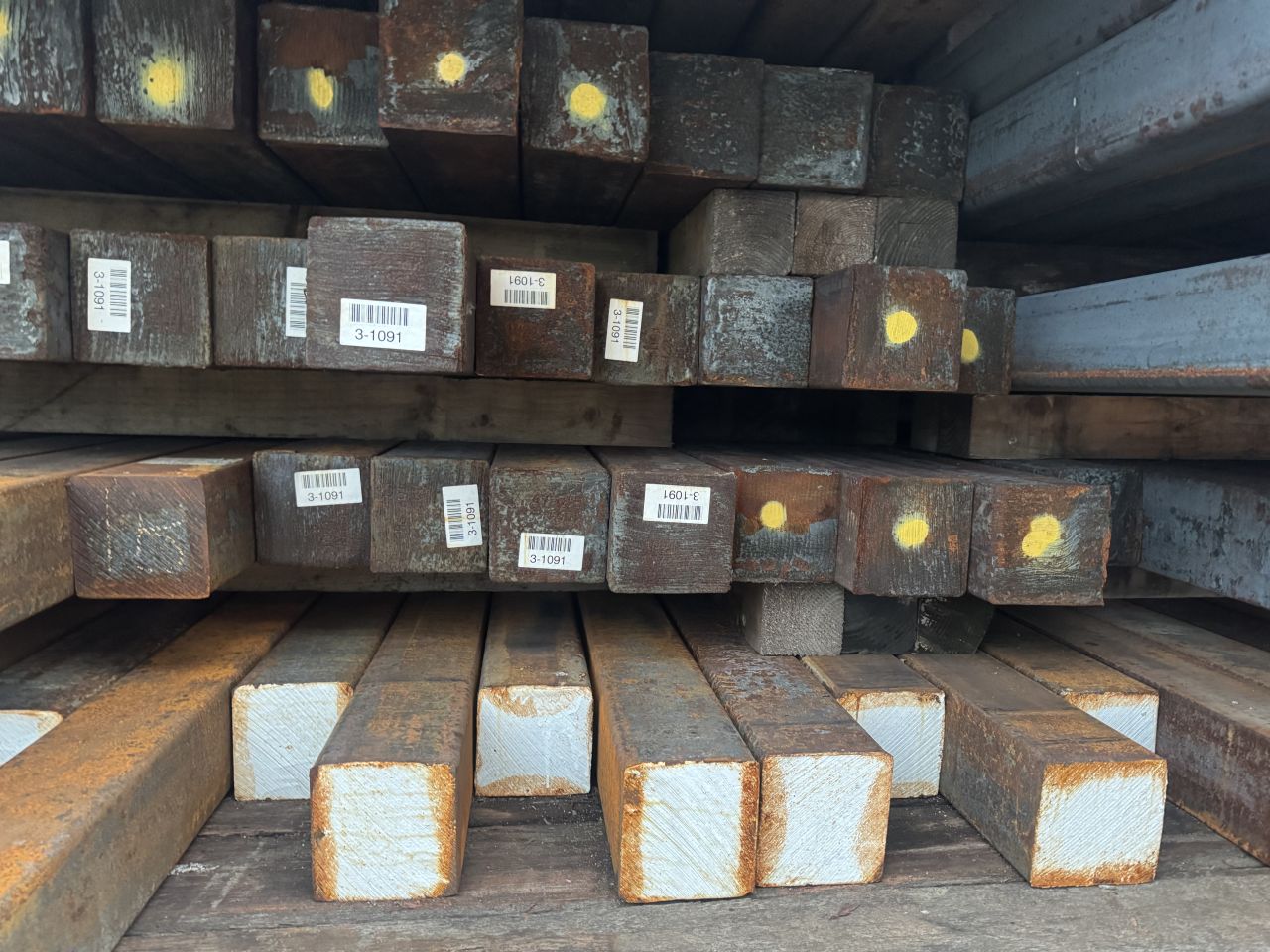 Staal billets ballast materiaal massief staal ijzer