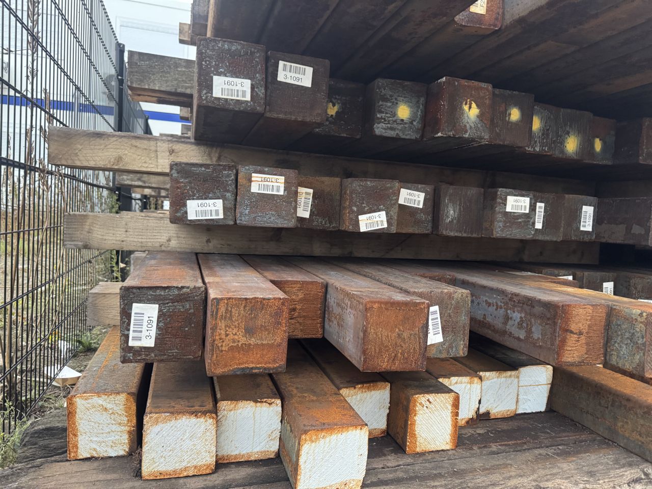 Staal billets ballast materiaal massief staal ijzer