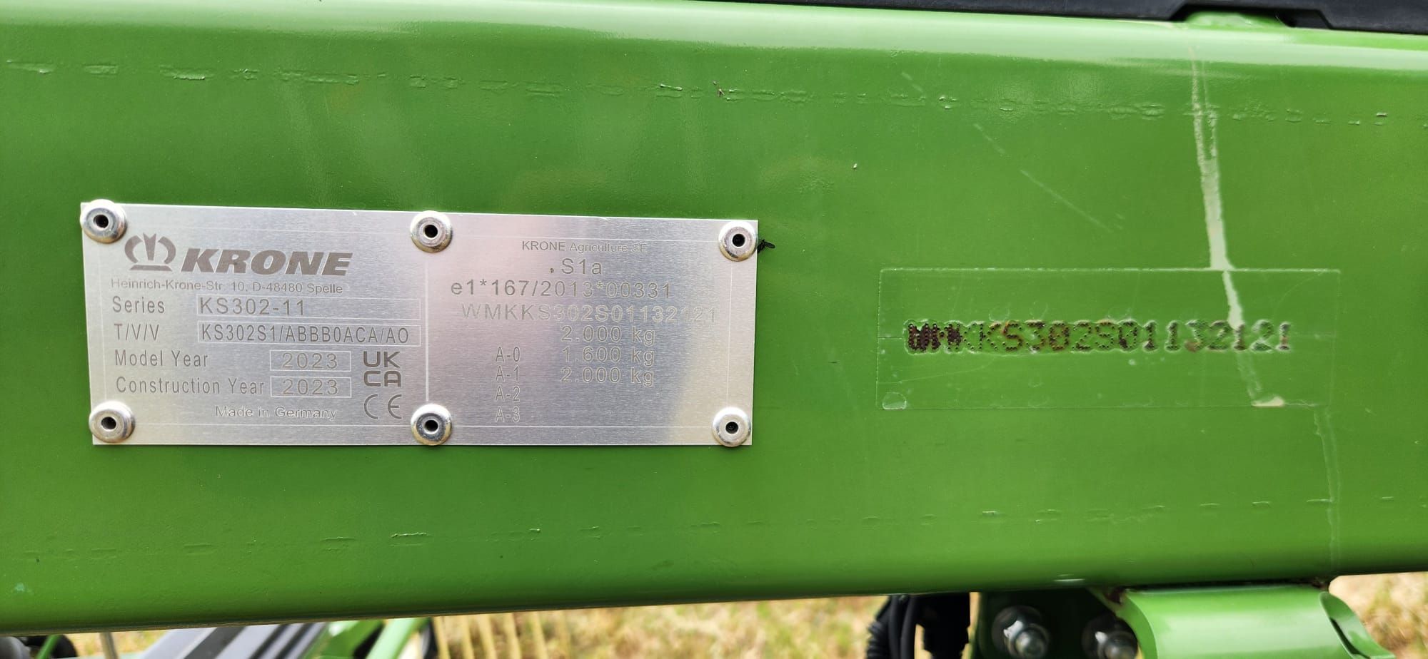Krone Swadro TS 970 zij afleg hark