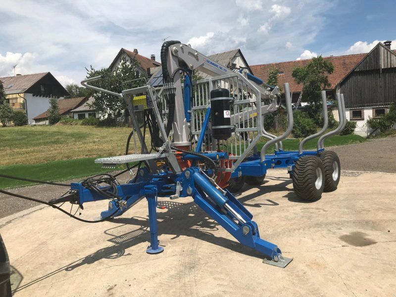 Scandic ST-10S Rückewagen 13t 7,9m Kran 550kg Hubkraft Druckluft