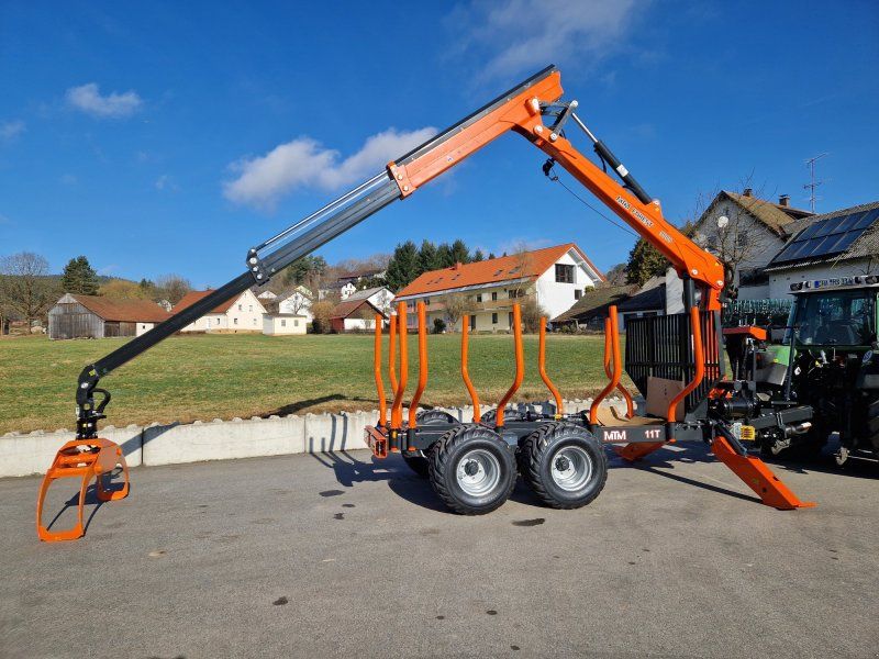 MTM 11T 11to Rückewagen 9,8m Kran Druckluft Kranwinde Eigenölversorg