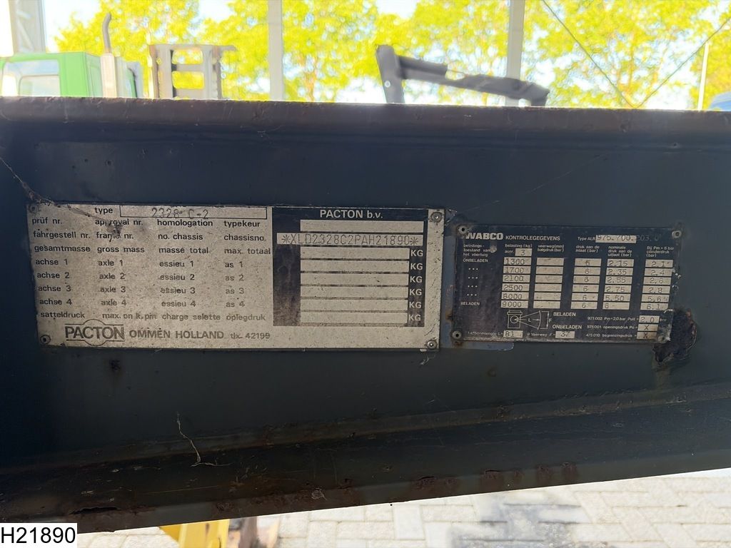 Pacton Container 20 FT, Steel suspension