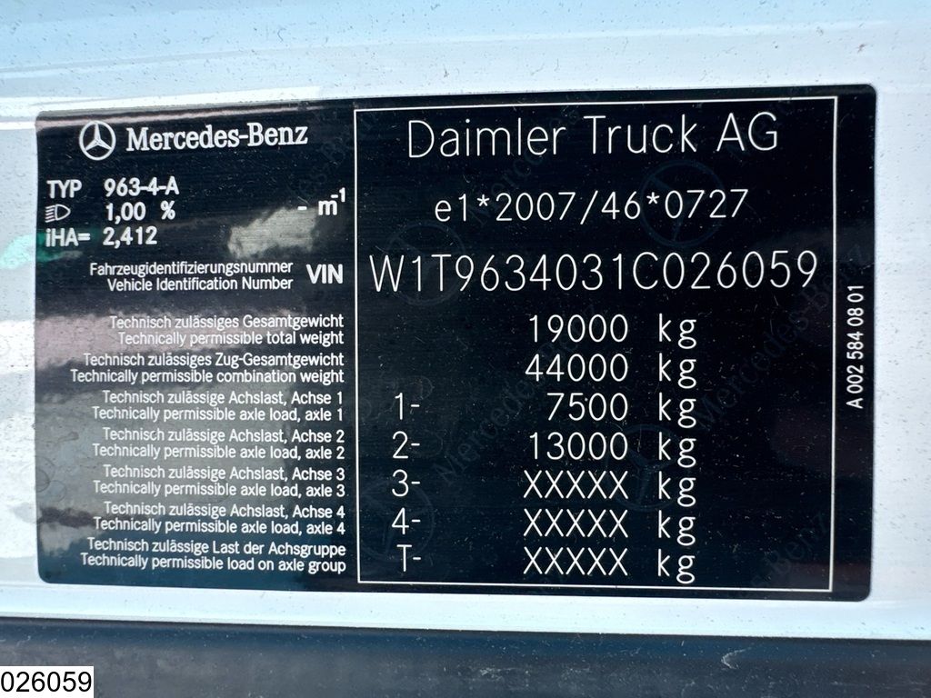 Mercedes Actros 1845 EURO 6d, ACC, Mirrorcam