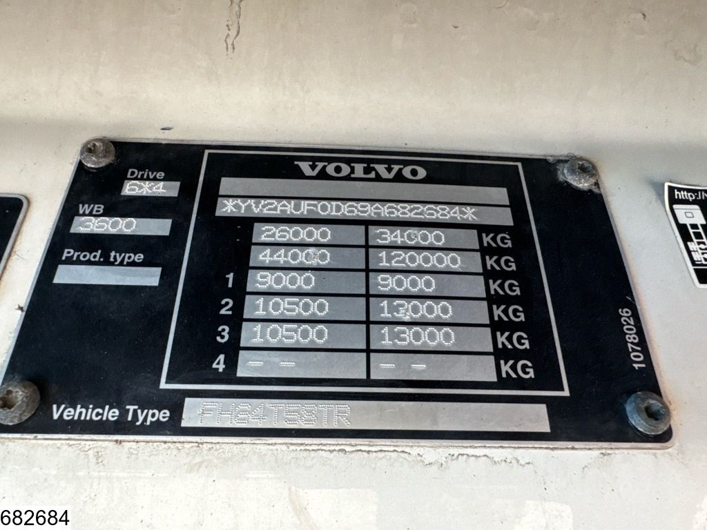Volvo FH16 580 6x4, EURO 4, Retarder, Steel suspension