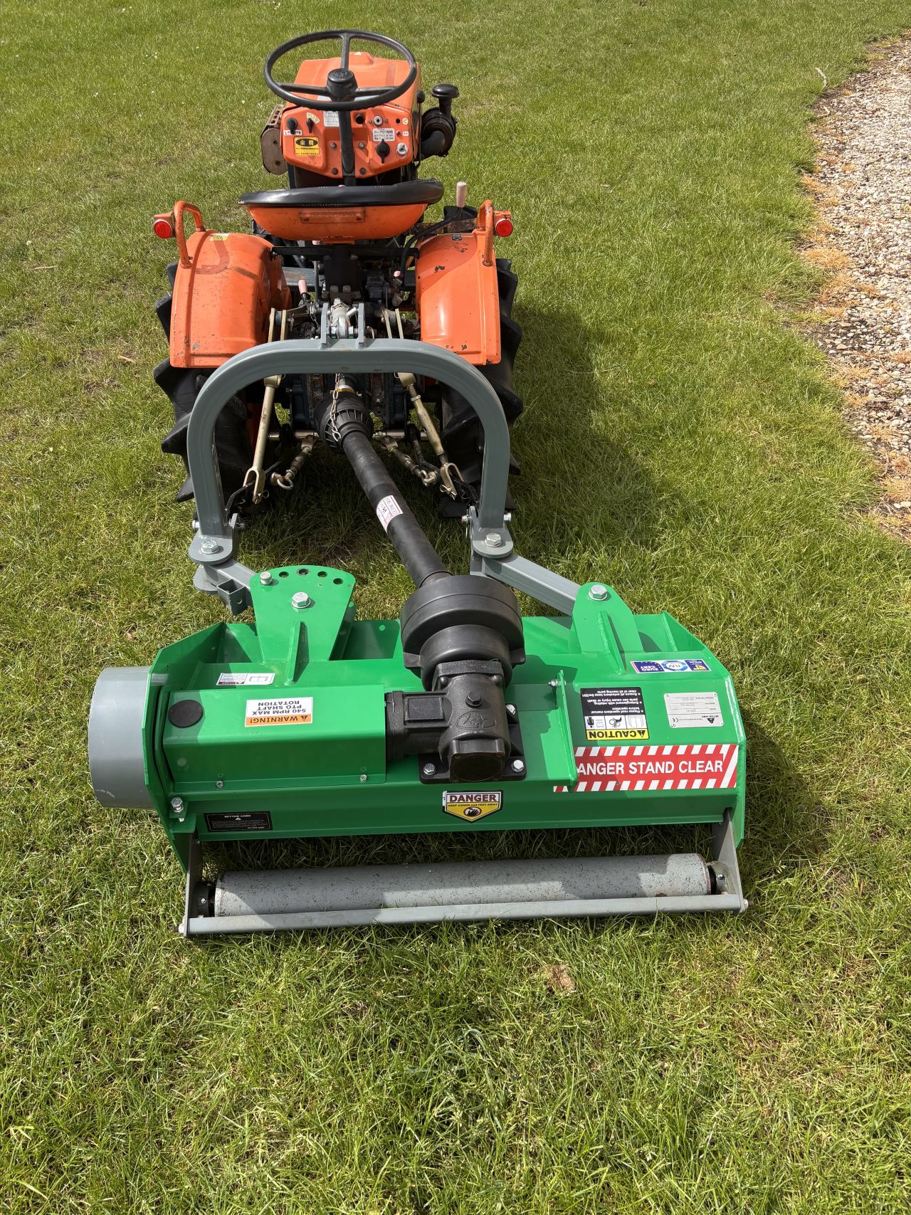 Verstelbare verstekmaaier 95 cm incl. aftakas tbv minitractor