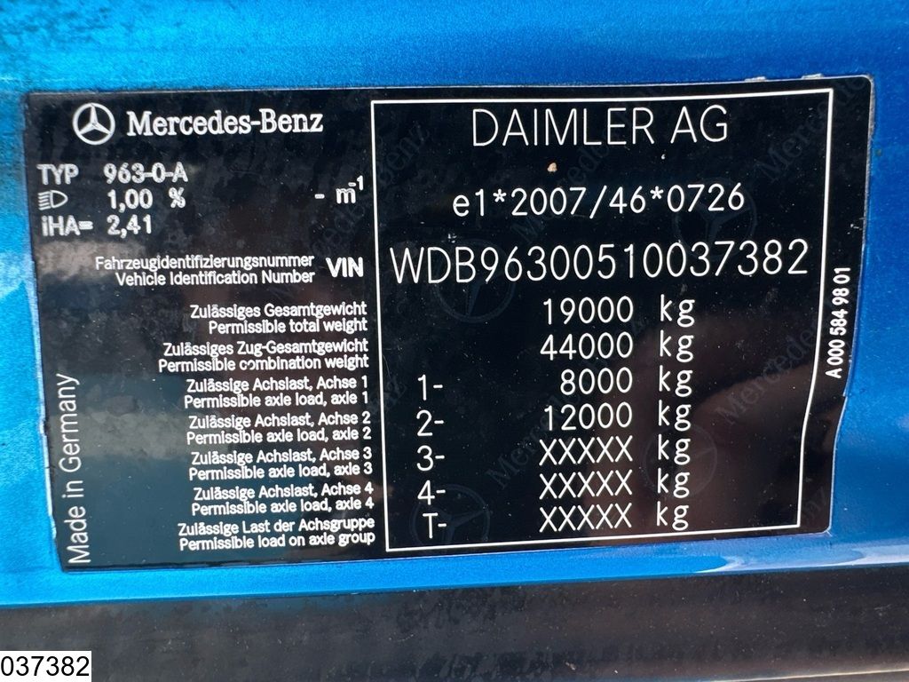 Mercedes Actros 2443 6x2, EURO 6, Hydraulic
