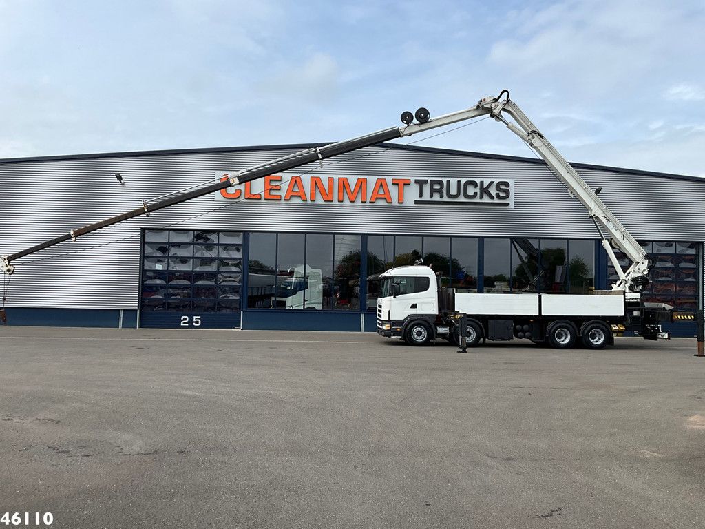 Scania R 144 8x4 Retarder MKG Dachdecker Kran