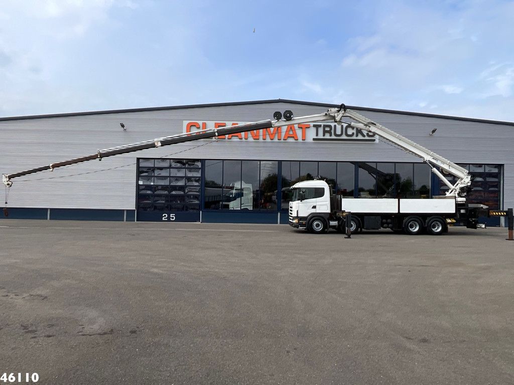 Scania R 144 8x4 Retarder MKG Dachdecker Kran