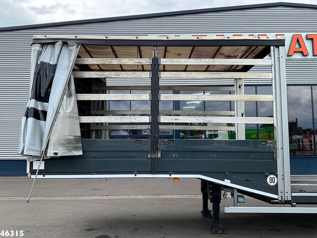 Muller Mitteltal 3-assige dieplader met oprijrampen Machine / Heftruck transport