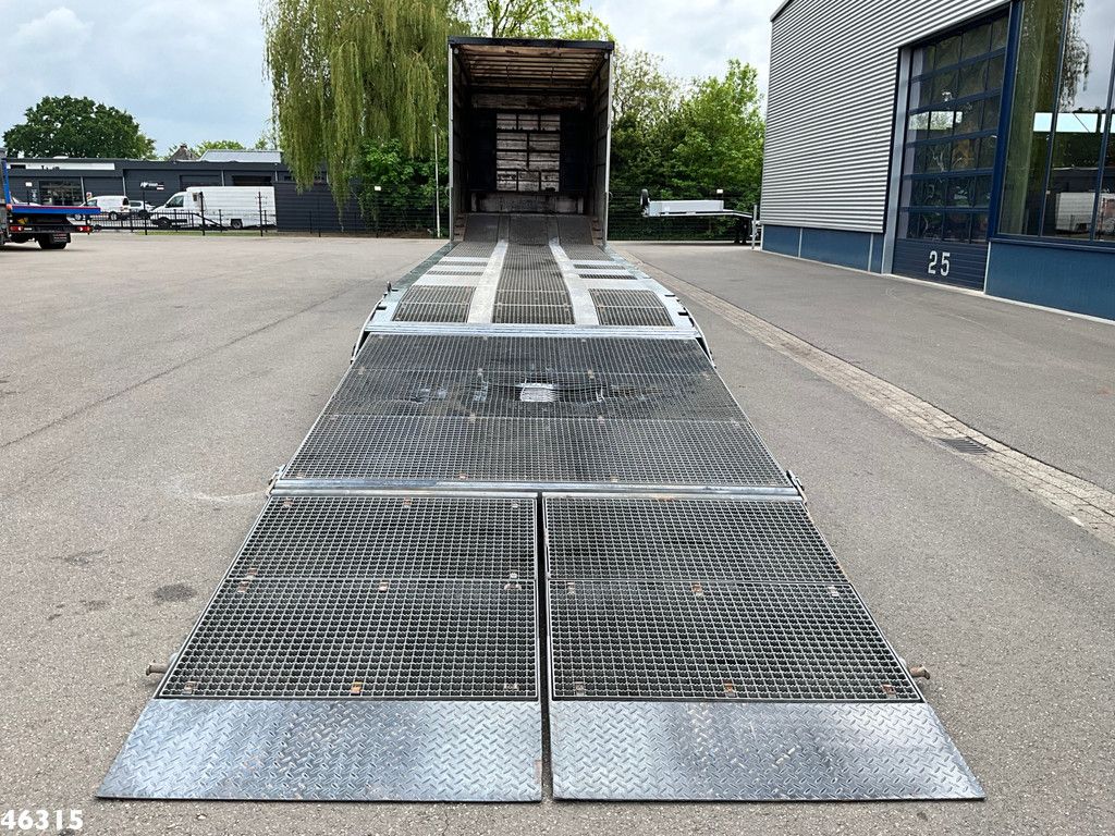 Muller Mitteltal 3-assige dieplader met oprijrampen Machine / Heftruck transport
