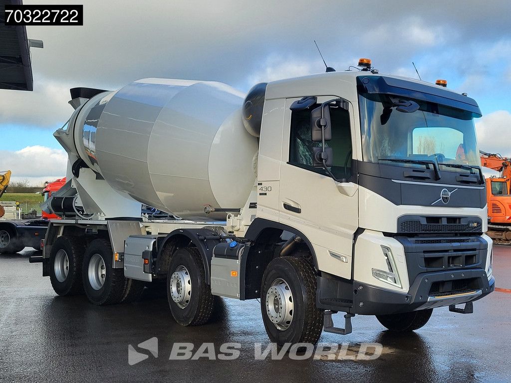 Volvo FMX FMX 430 8X4 NEW! 10m3 Mixer Steel suspension Big-Axle VEB Euro 6