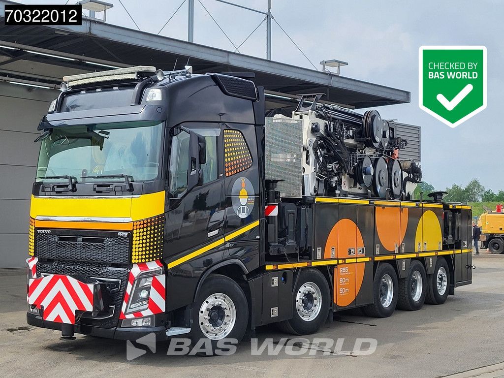 Volvo FH16 FH16 650 10X4 EFFER 2655 7S + 6S Jib Crane Kran Big-Axle Lift+steering Axle VEB+