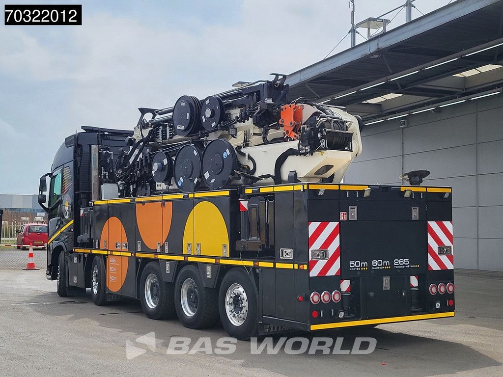 Volvo FH16 FH16 650 10X4 EFFER 2655 7S + 6S Jib Crane Kran Big-Axle Lift+steering Axle VEB+