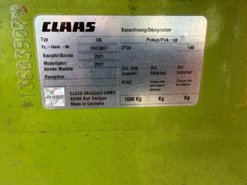 Claas PU 380 Profi Contour
