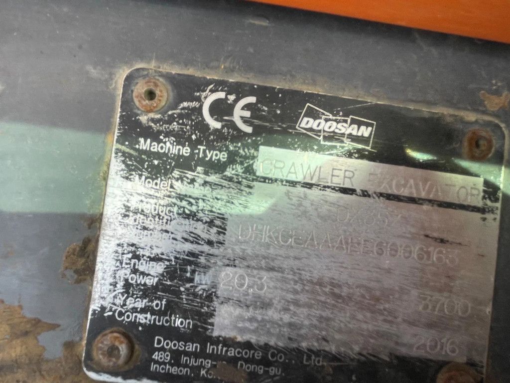 Doosan DX 35Z Graafmachine
