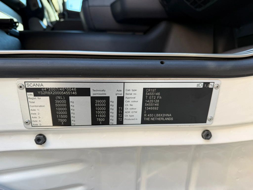 Scania R450 NCH 30 Ton Kabel/Cable Retarder AHK NL Truck APK/TUV 03-2027