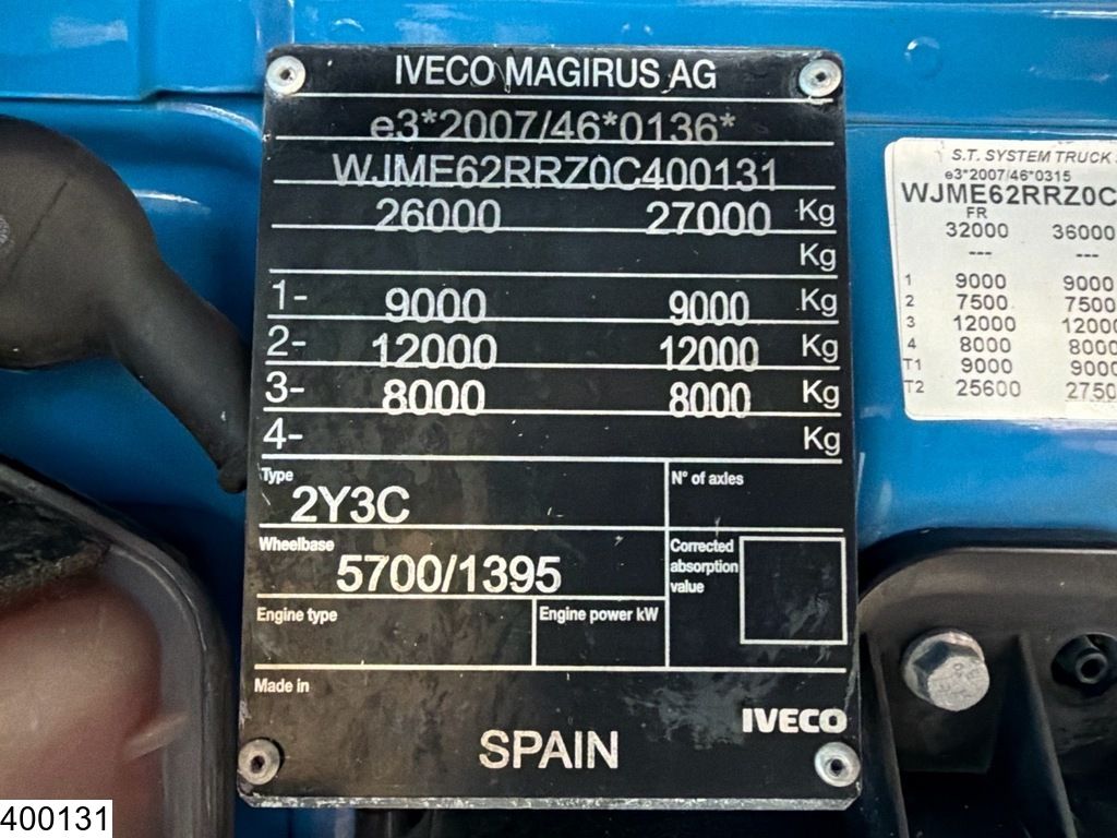 Iveco Stralis 8x2, EURO 6, Retarder, CIFA 9m3, CNG