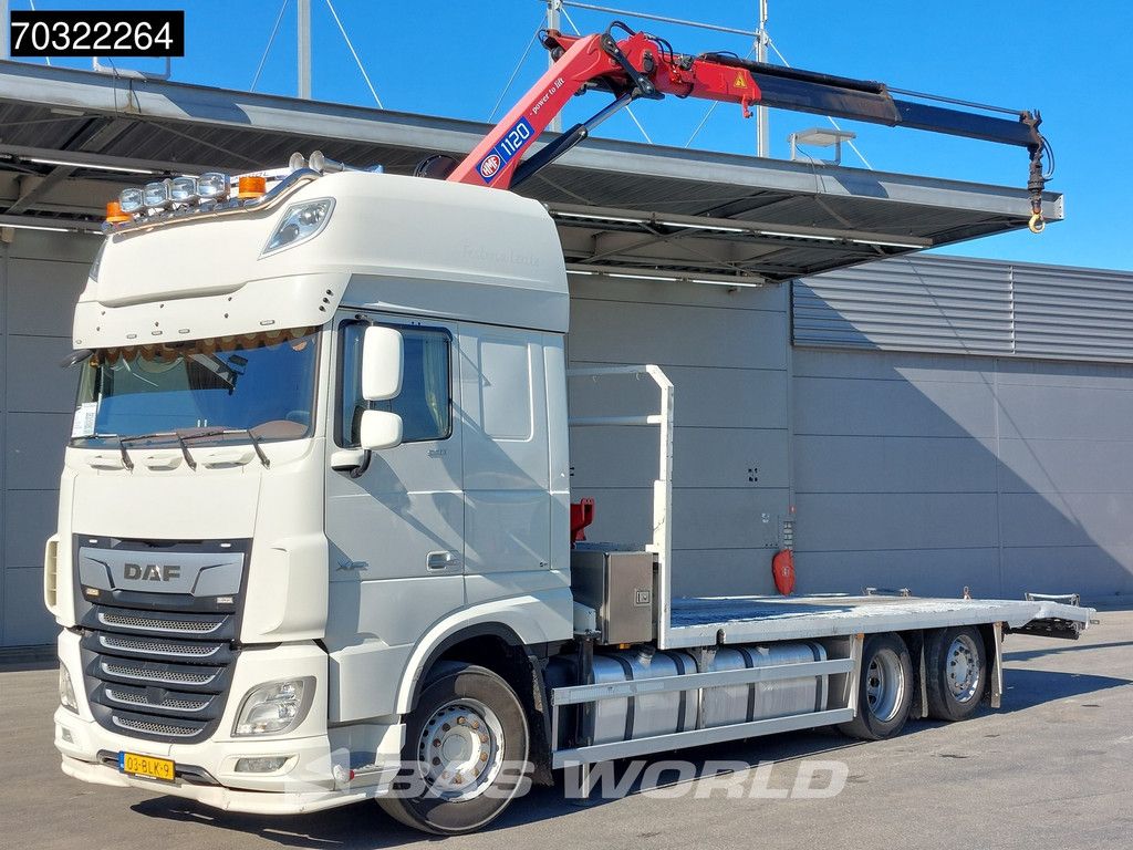 DAF XF XF 530 6X2 NL-Combi HMF 1120 K-RC Kran Crane Transporter Lift-Axle ACC Euro 6
