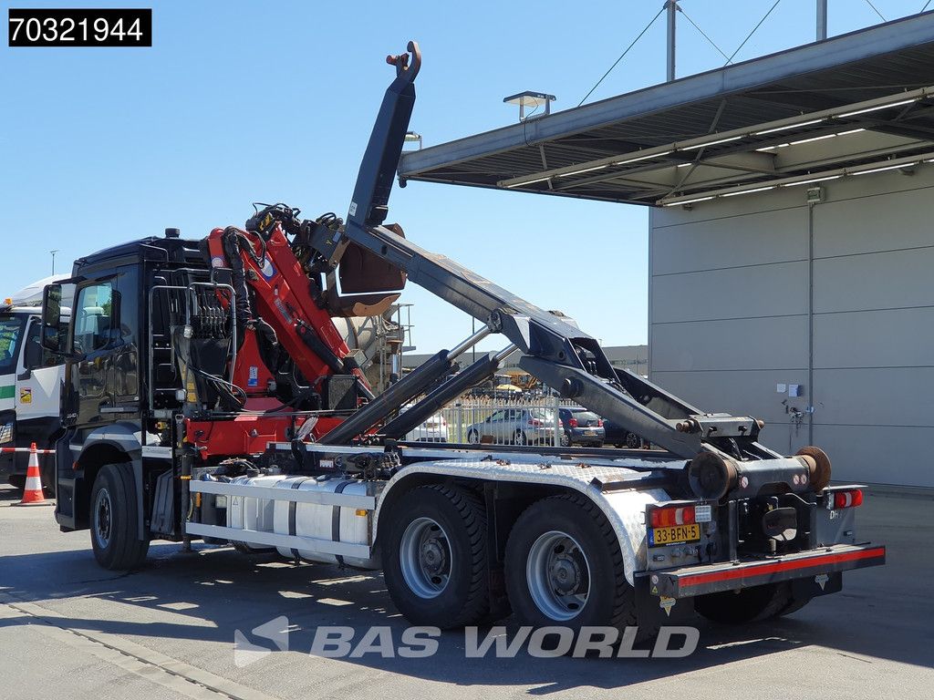 Mercedes Arocs Arocs 2840 6X4 HMF 1444-Z2 Crane VDL S-21-5500 containersystem Big-Axle Euro 6