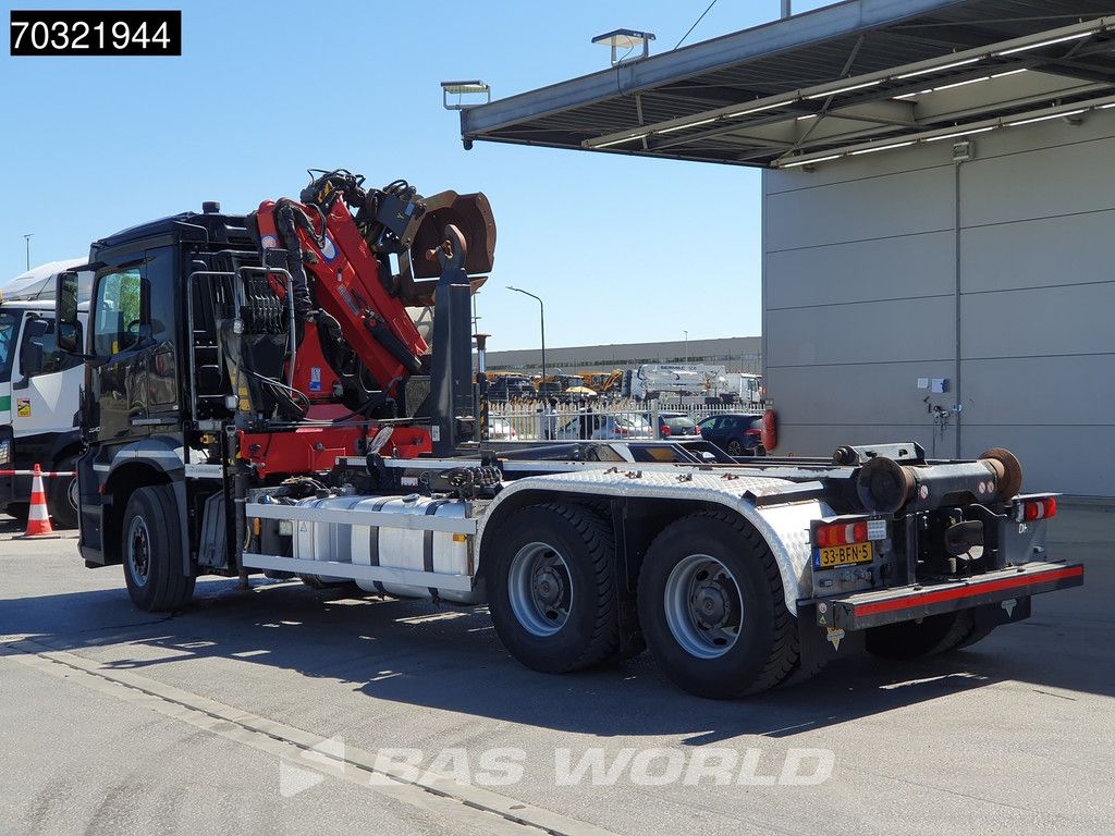 Mercedes Arocs Arocs 2840 6X4 HMF 1444-Z2 Crane VDL S-21-5500 containersystem Big-Axle Euro 6