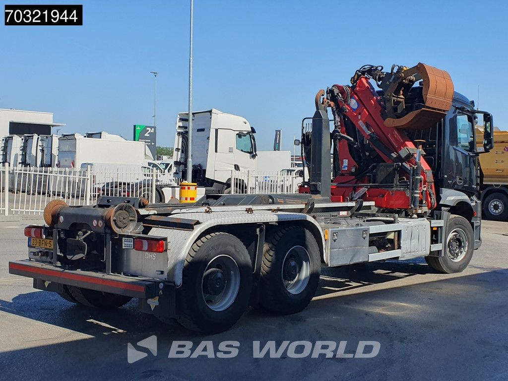 Mercedes Arocs Arocs 2840 6X4 HMF 1444-Z2 Crane VDL S-21-5500 containersystem Big-Axle Euro 6