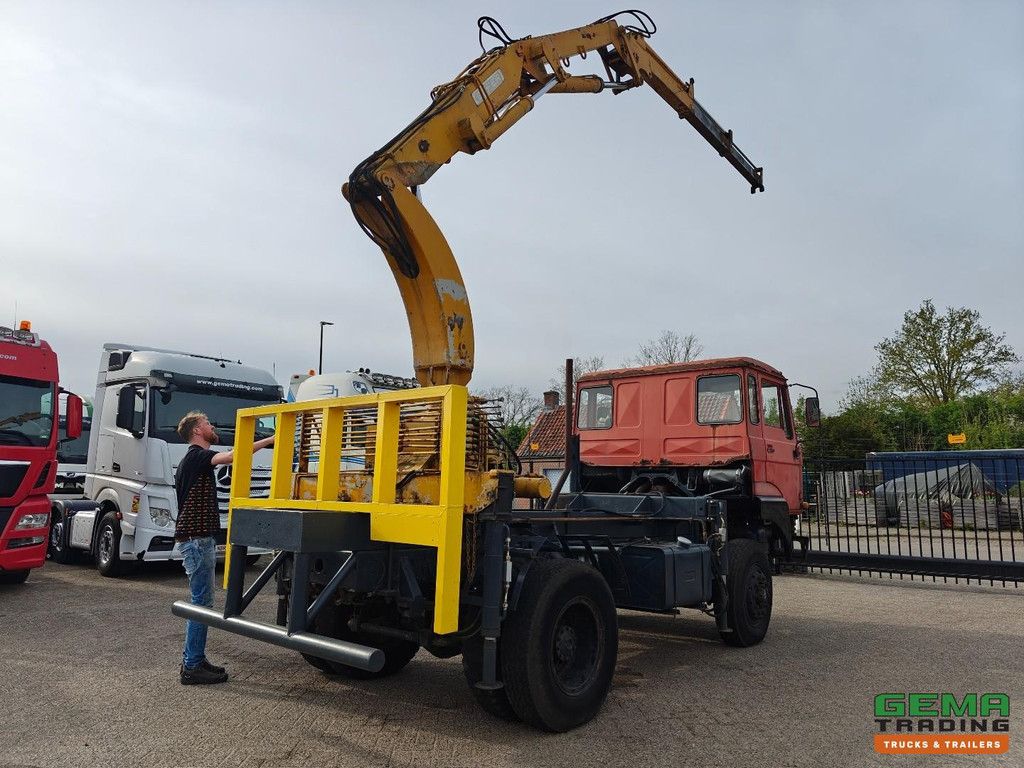 DAF FAV 1800 DT 320 4x4 Day Cab - Effer 2x Extendable - Fully Leaf-Sprung - MARGIN