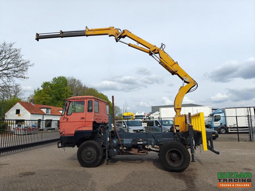 DAF FAV 1800 DT 320 4x4 Day Cab - Effer 2x Extendable - Fully Leaf-Sprung - MARGIN