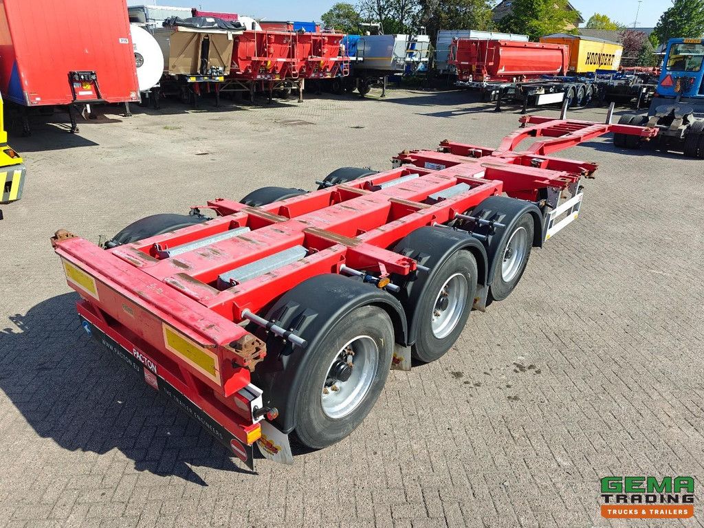 Pacton TXC343 KB MULTI - Refurbished - All Types of Containers - Center/Rear Slider - Lift Axle - BPW Drum Axles