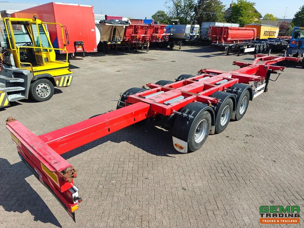 Pacton TXC343 KB MULTI - Refurbished - All Types of Containers - Center/Rear Slider - Lift Axle - BPW Drum Axles