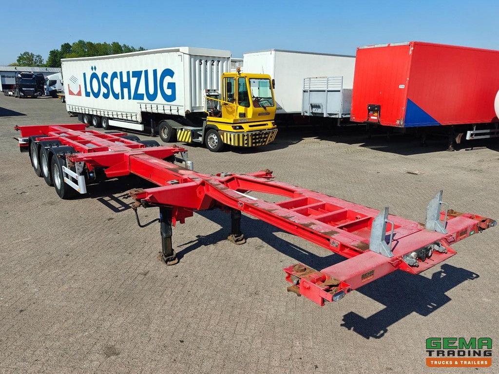 Pacton TXC343 KB MULTI - Refurbished - All Types of Containers - Center/Rear Slider - Lift Axle - BPW Drum Axles
