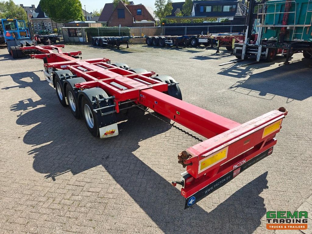 Pacton TXC343 KB MULTI - Refurbished - All Types of Containers - Center/Rear Slider - Lift Axle - BPW Drum Axles