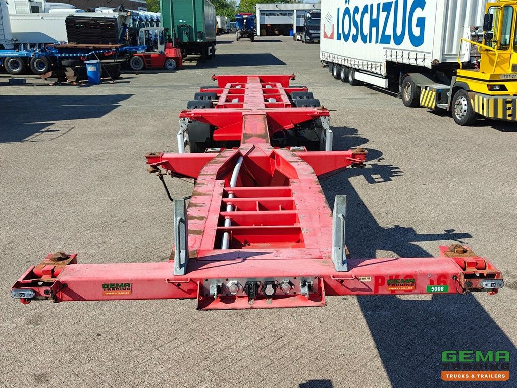 Pacton TXC343 KB MULTI - Refurbished - All Types of Containers - Center/Rear Slider - Lift Axle - BPW Drum Axles