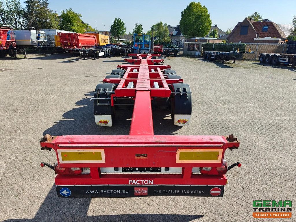 Pacton TXC343 KB MULTI - Refurbished - All Types of Containers - Center/Rear Slider - Lift Axle - BPW Drum Axles