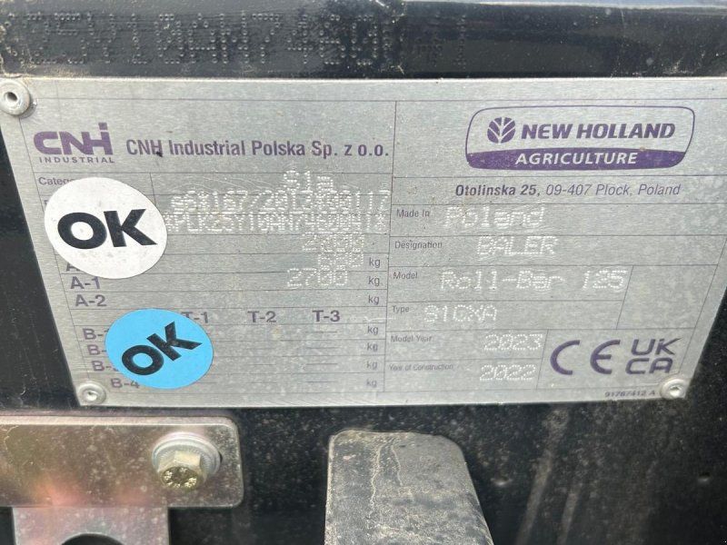 New Holland Roll Bar 125