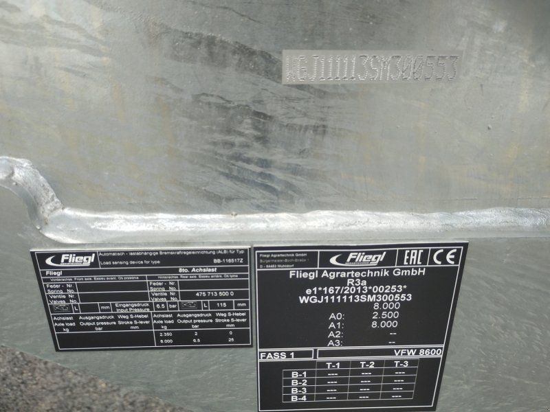 Fliegl VFW 8600l Maxx Line Einachs